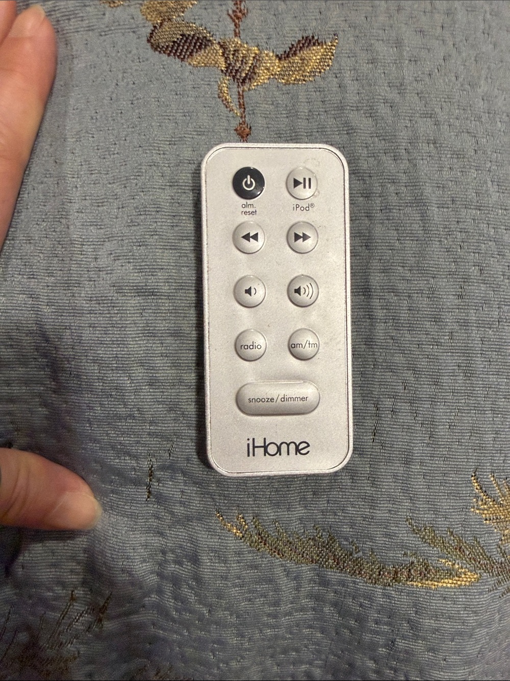 iHome Silver Slim Remote Control
